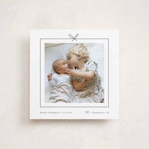 This is a ash holiday photo cards with standard by Ghazal Ali called christmas present printing on recycled smooth signature in square