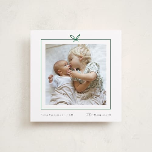 This is a fir holiday photo cards with standard by Ghazal Ali called christmas present printing on recycled smooth signature in square