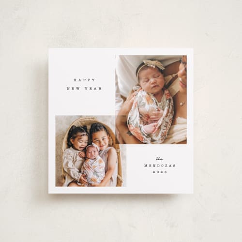 This is a snowman holiday photo cards with standard by Adelyn T. called soft overlay printing on recycled smooth signature in standard