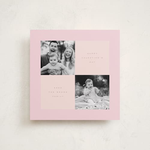 This is a milkshake valentines day with standard by Anastasia Makarova called four squares printing on recycled smooth signature in standard