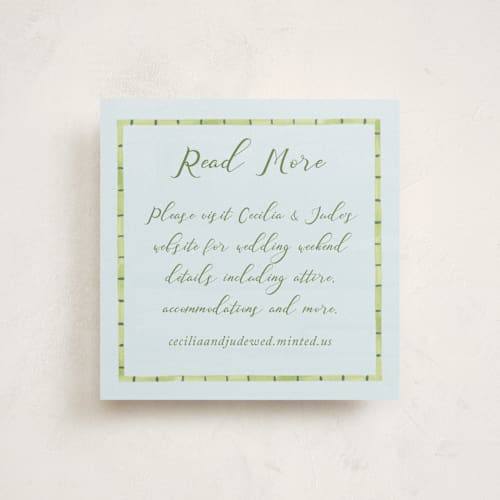 This is a celeste enclosure cards with standard by Pati Cascino called alento printing on signature in mini
