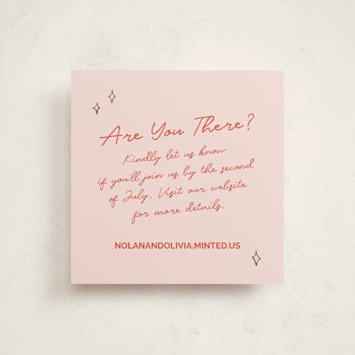 This is a sangria spark enclosure cards with foil pressed by Zove Ahhh called party on! printing on signature in mini