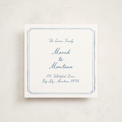 This is a neptune moving announcements with standard by Cass Loh called handwritten printing on signature in standard