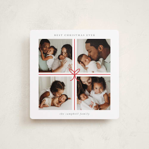 This is a candy cane babys first christmas with standard by Roopali called christmas gift printing on recycled smooth signature in standard