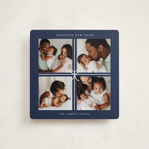 This is a blue jay babys first christmas with standard by Roopali called christmas gift printing on recycled smooth signature in standard