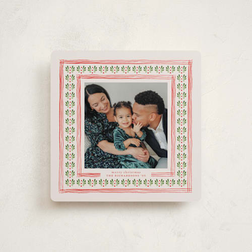 This is a santa photo christmas cards with standard by Claudia Orengo called little details printing on recycled smooth signature in standard
