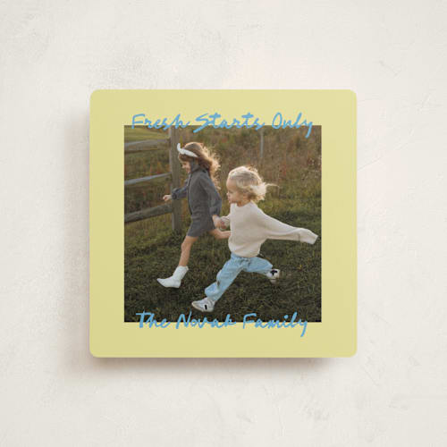 This is a halo holiday photo cards with standard by Jelena Vuletic called merribelle printing on recycled smooth signature in square