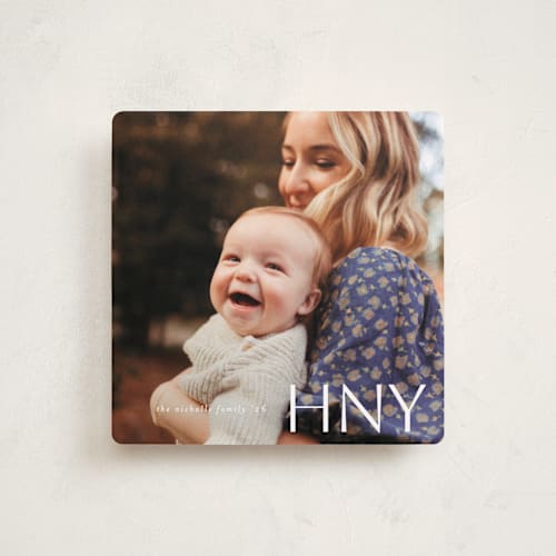 This is a snow holiday photo cards with standard by Morgan Kendall called cambridge printing on recycled smooth signature in square