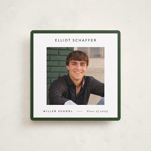 This is a spruce graduation announcements with standard by JoAnn Jinks called square printing on recycled smooth signature in standard