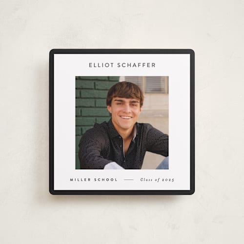 This is a charcoal graduation announcements with standard by JoAnn Jinks called square printing on recycled smooth signature in standard