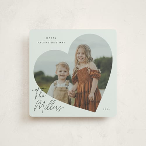 This is a leaf valentines day with standard by Sumak Studio called lovely square printing on recycled smooth signature in standard