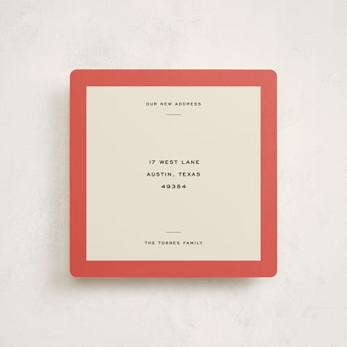 This is a tomato moving announcements with standard by Megan Davis called rhode printing on signature in standard