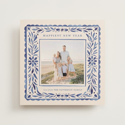 This is a ocean photo mount holiday cards with standard by Meagan Christensen called puebla printing on recycled in photo_mount