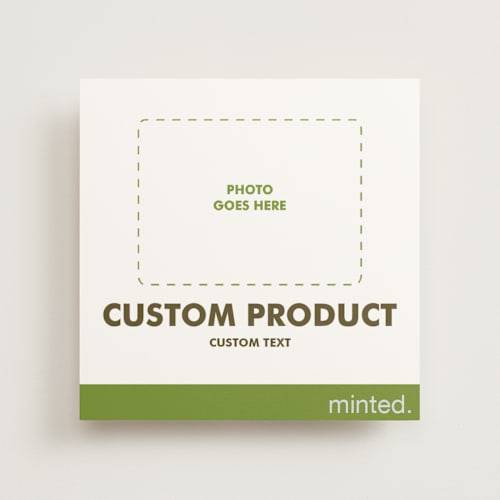 This is a charcoal photo mount holiday cards with standard by Minted Custom called landscape custom printing on recycled in photo_mount