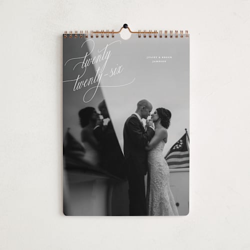 This is a snow photo calendars with standard by Pixel and Hank called enamored printing on premium calendar paper in standard