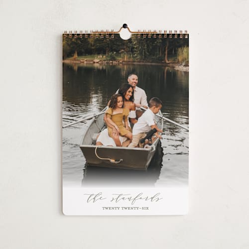 This is a travertine photo calendars by Kaydi Bishop called elegance printing on premium calendar paper in standard