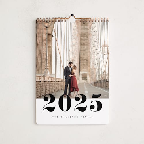 This is a classic photo calendars by Pixel and Hank called bold number printing on premium calendar paper in standard