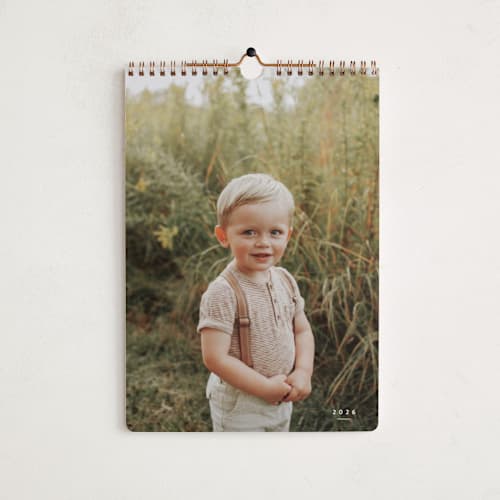This is a cotton photo calendars with standard by Sara Hicks Malone called wonder printing on premium calendar paper in standard