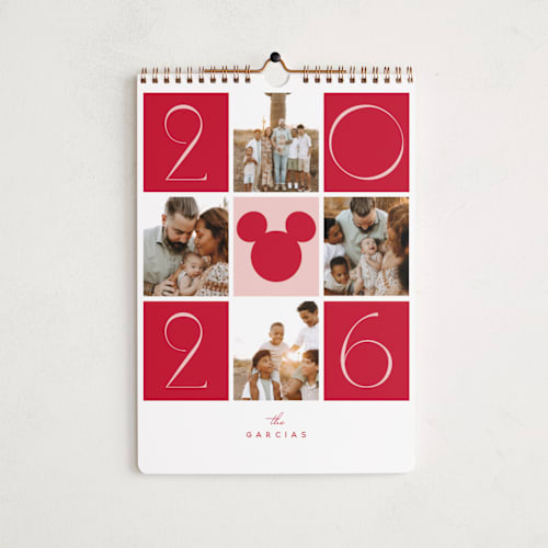 This is a rose photo calendars with standard by Hudson meet Rose called disney's joyful mickey printing on premium calendar paper in standard