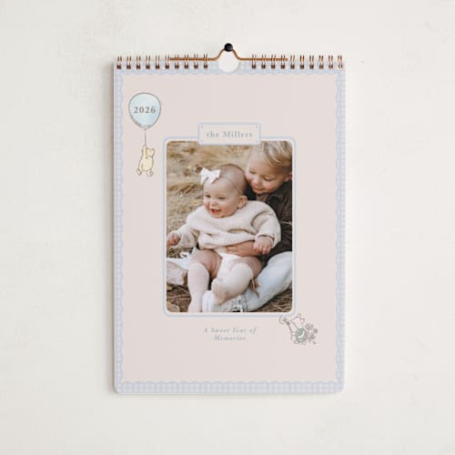 This is a bluebell breeze photo calendars by Sabrin Deirani called disney winnie the pooh alphabet printing on premium calendar paper in standard