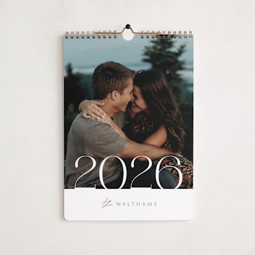 This is a ivory photo calendars with standard by Creo Study called serenity printing on premium calendar paper in standard