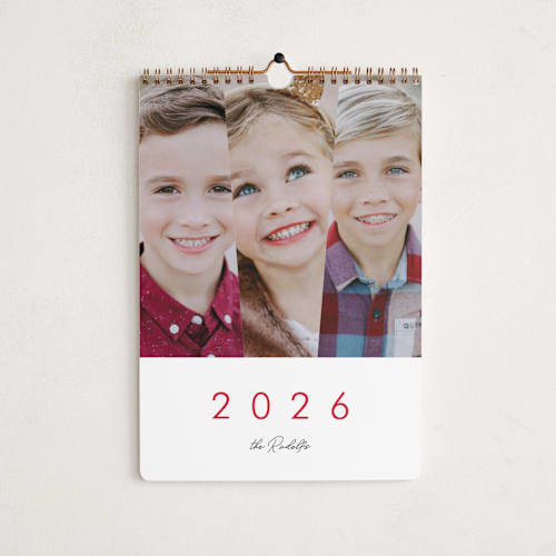 This is a ruby photo calendars by chica design called 3 times the fun printing on premium calendar paper in standard