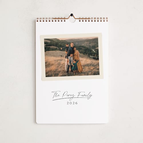 This is a parchment photo calendars by Kaydi Bishop called signature snapshot printing on premium calendar paper in standard