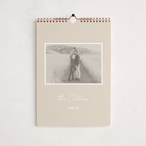 This is a bisque photo calendars by Sara Hicks Malone called rosedale printing on premium calendar paper in standard