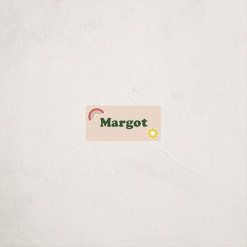 This is a sunshine name labels with standard by Hudson meet Rose called scout badges printing on waterproof sticker paper in sticker