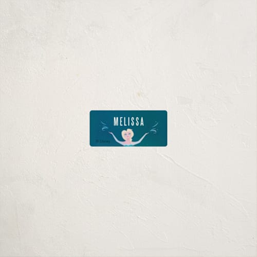 This is a frost name labels with standard by Lori Wemple called disney elsa's magic printing on waterproof sticker paper in sticker