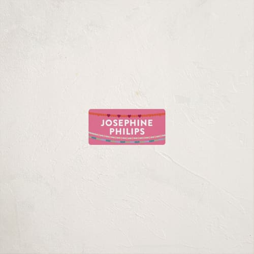 This is a peony name labels with standard by Pixel and Hank called friendship era printing on waterproof sticker paper in sticker