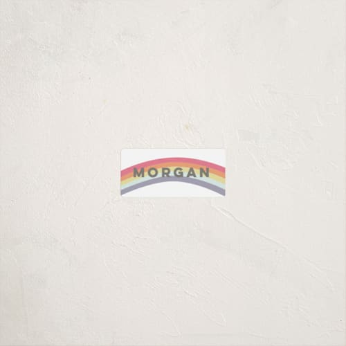 This is a cloud name labels with standard by peetie design called over the rainbow printing on waterproof sticker paper in sticker