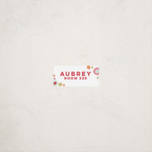 This is a rose name labels with standard by peetie design called audrey printing on waterproof sticker paper in sticker
