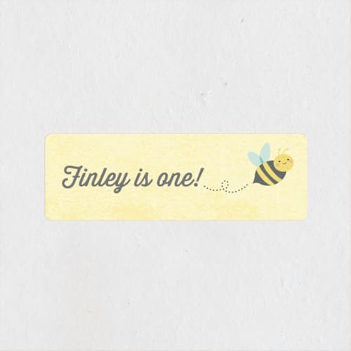 This is a daisy kids stickers with standard by Karidy Walker called buzzing beehive printing on uncoated sticker paper in sticker