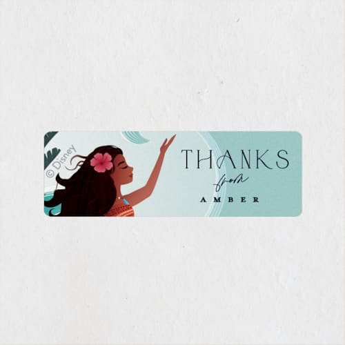 This is a ocean kids stickers with standard by Ana de Sousa called disney's moana of motunui printing on uncoated sticker paper in sticker