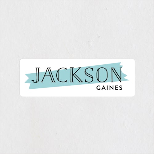 This is a sea name labels with standard by Abby Munn called make your mark printing on waterproof sticker paper in sticker