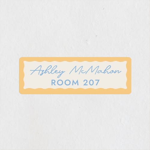 This is a melon name labels with standard by Megan Davis called augusta printing on waterproof sticker paper in sticker