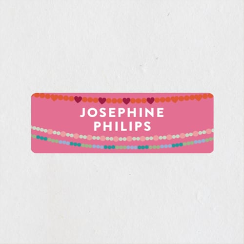 This is a peony name labels with standard by Pixel and Hank called friendship era printing on waterproof sticker paper in sticker