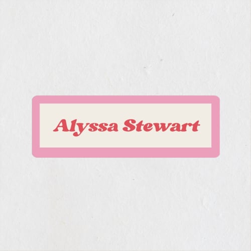 This is a gumdrop name labels with standard by Megan Davis called nola printing on waterproof sticker paper in sticker