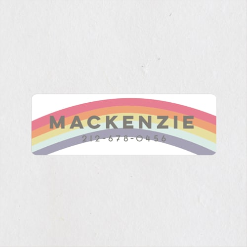 This is a cloud name labels with standard by peetie design called over the rainbow printing on waterproof sticker paper in sticker