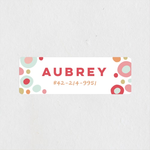 This is a rose name labels with standard by peetie design called audrey printing on waterproof sticker paper in sticker
