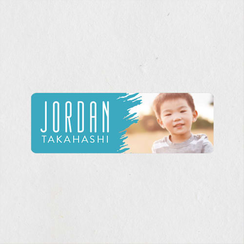 This is a lagoon name labels with standard by Liz Conley called painted edge printing on waterproof sticker paper in sticker