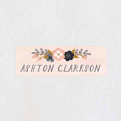 This is a petal name labels with standard by Annie Holmquist called spring bouquet printing on waterproof sticker paper in sticker