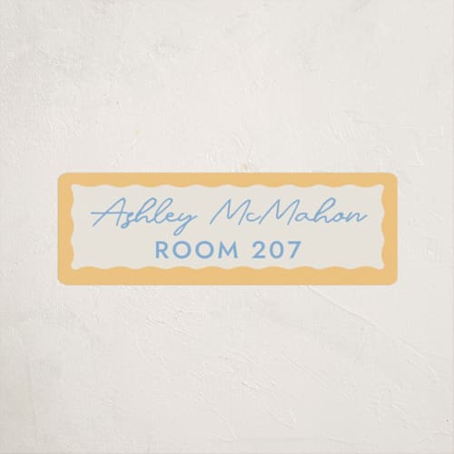 This is a melon name labels with standard by Megan Davis called augusta printing on waterproof sticker paper in sticker