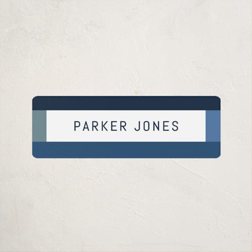 This is a ocean name labels with standard by Kelly Watkins called wide frame printing on waterproof sticker paper in sticker