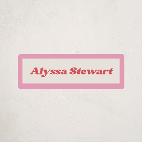 This is a gumdrop name labels with standard by Megan Davis called nola printing on waterproof sticker paper in sticker