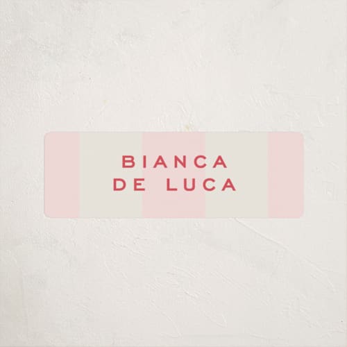 This is a fragola name labels with standard by Megan Davis called campania printing on waterproof sticker paper in sticker