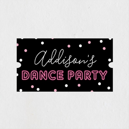 This is a raspberry kids stickers with standard by Kelly Nasuta called dance party printing on uncoated sticker paper in sticker
