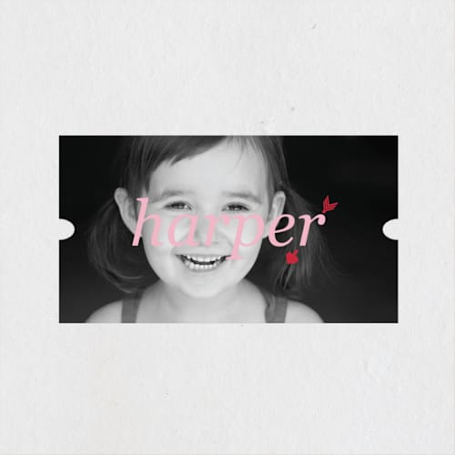 This is a stage custom stickers with standard by kelli hall called cupid's arrow printing on uncoated sticker paper in sticker