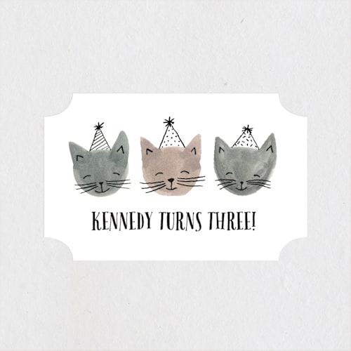 This is a blush kids stickers with standard by Olivia Raufman called three little kittens printing on uncoated sticker paper in sticker